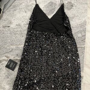 Black sequin dress .. size Small .. Lulus